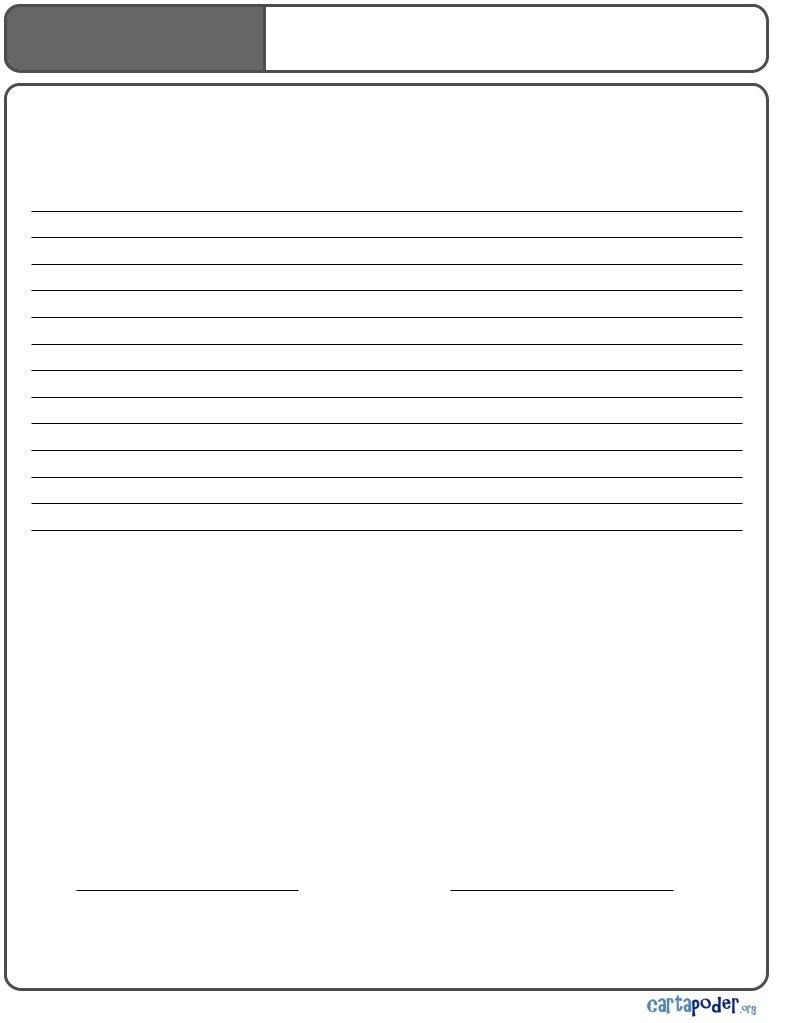 Carta Poder Fill Out Printable PDF Forms Online