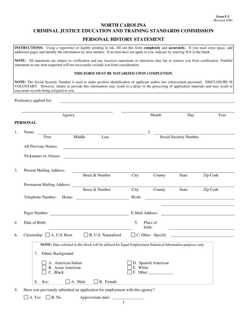 Nc F3 Fillable Form Fill Out Printable PDF Forms Online