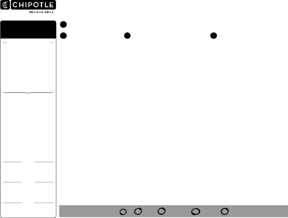 Chipotle Fax Order Form Fill Out Printable Pdf Forms Online