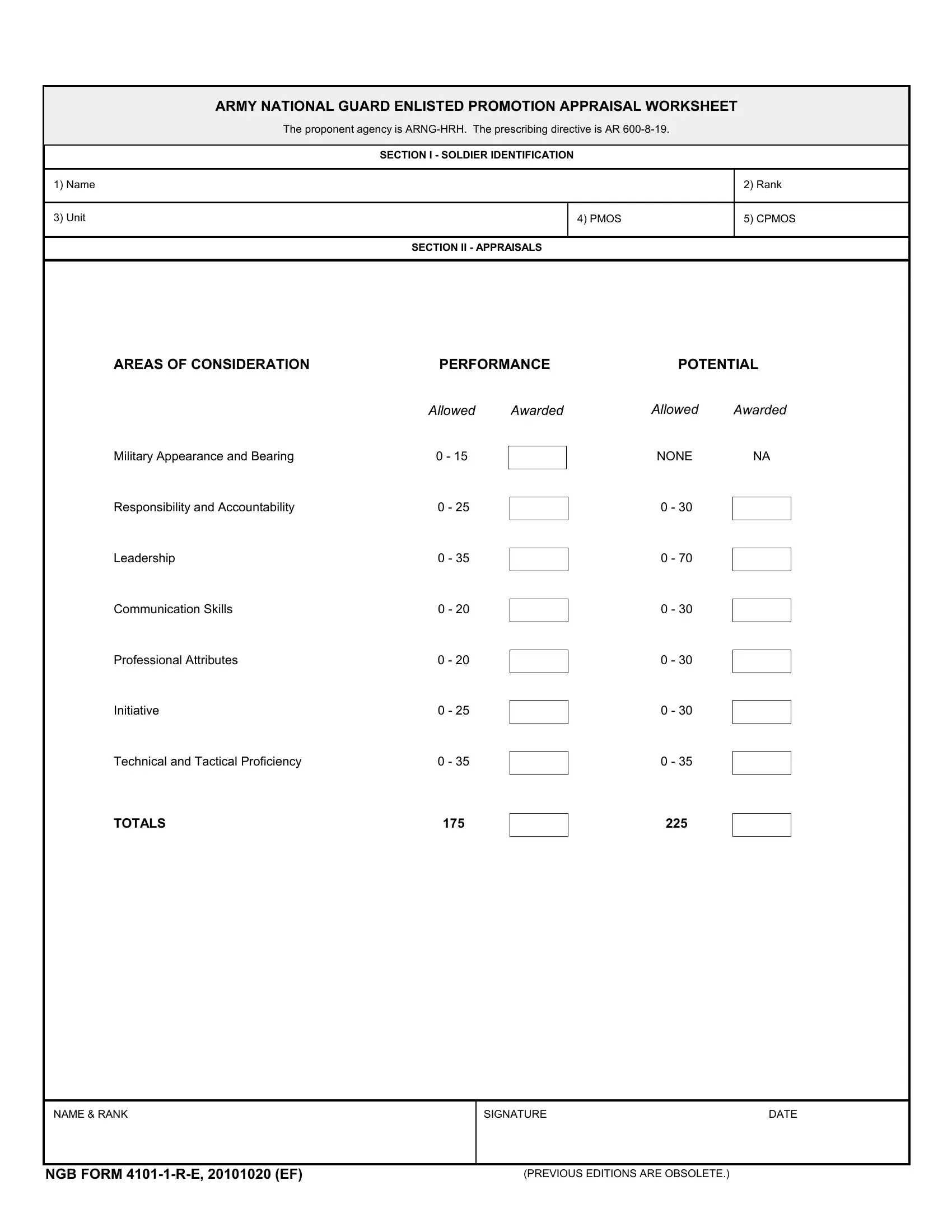 Ngb Form 4101 1 R Fill Out Printable PDF Forms Online