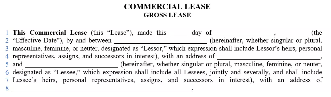 Commercial Lease Agreement Templates_1