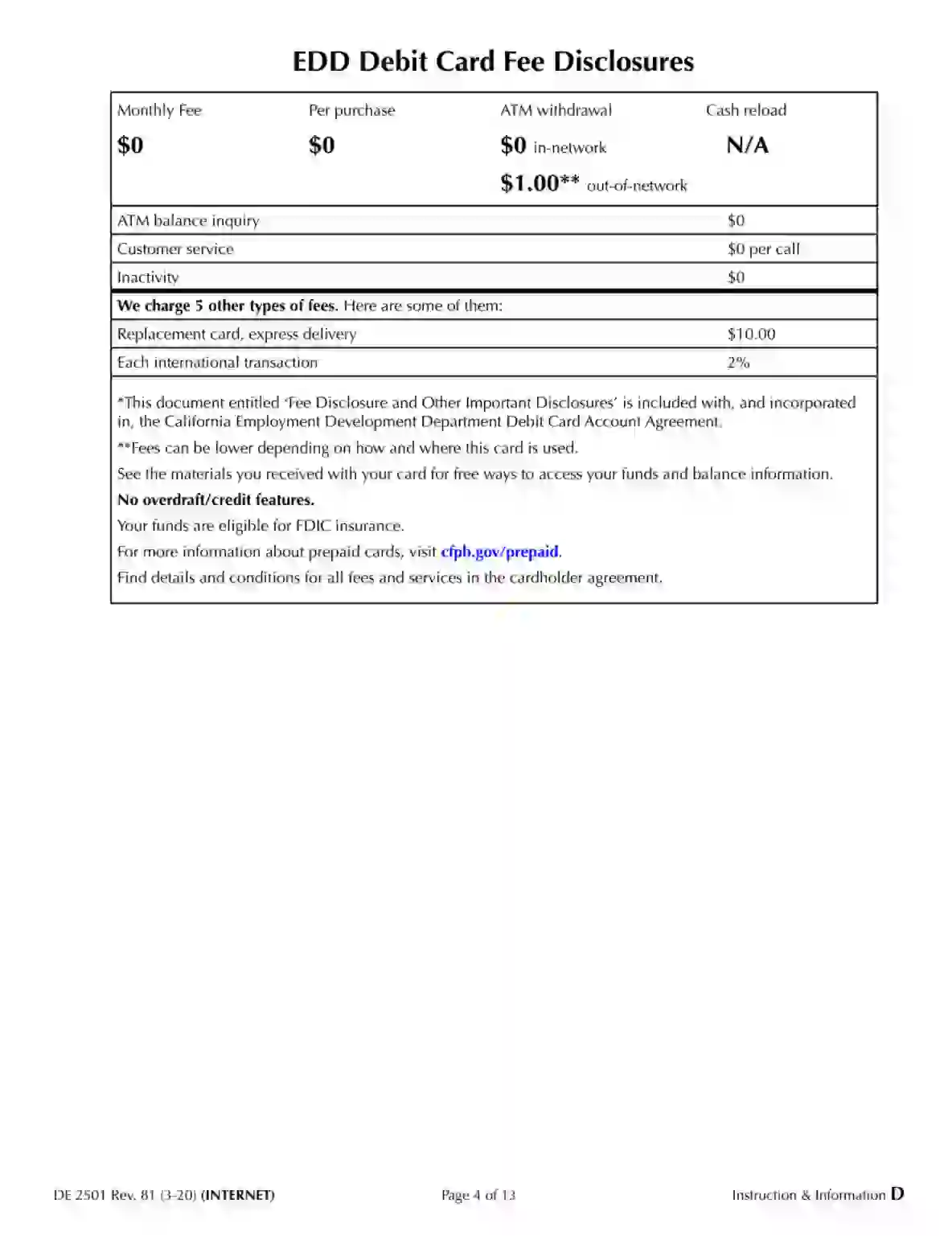 EDD Form DE 2501 Fill Out Printable PDF Forms Online