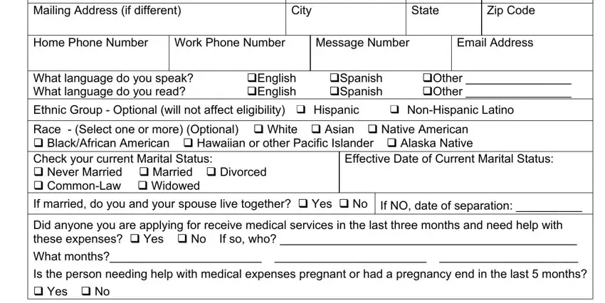 Completing the AHCCCS application step 2 - authorized representative details