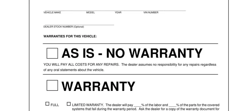 part 1 to completing Buyer's Guide Form