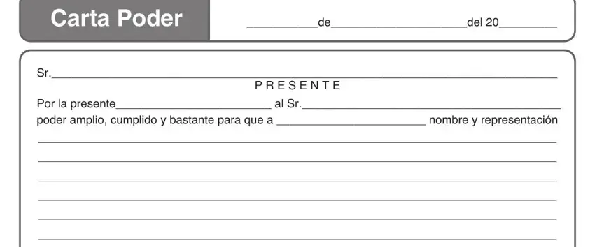 carta poder editable blanks to consider