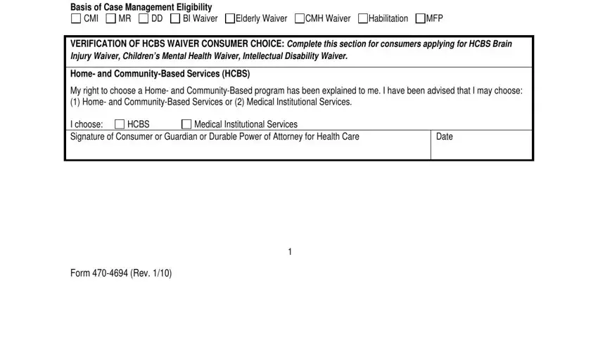 Entering details in case management intake assessment form sample part 2
