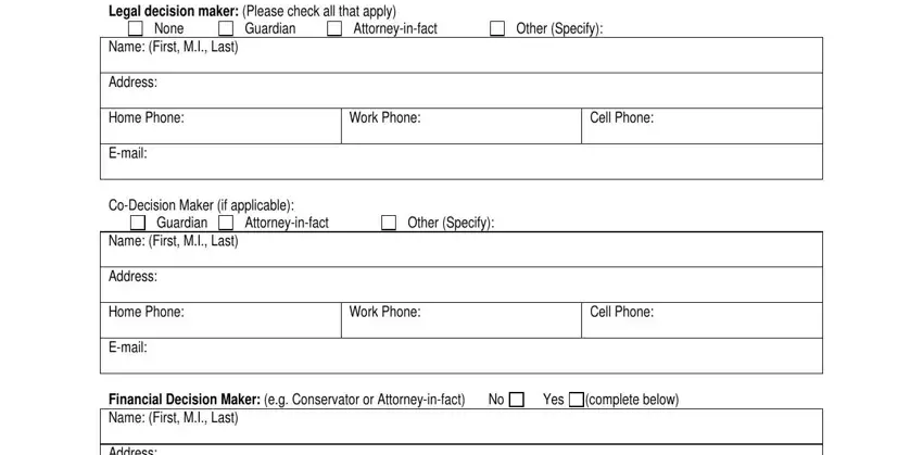 Filling out case management intake assessment form sample stage 5
