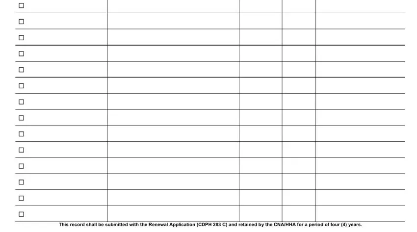 stage 2 to filling out cna renewal form california