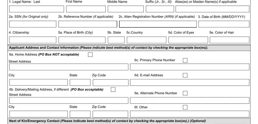 stage 5 to completing form cg 719b