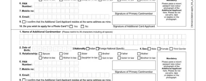 y u J   V  n p p a n o d d A, Daughterinlaw, Soninlaw, Sisterinlaw, Brotherinlaw, Do you wish to apply for a Photo, Yes, Nationality Indian Foreign, Third Gender, Daughterinlaw, Soninlaw, Sisterinlaw, and Brotherinlaw in citibank add on card form 4 8