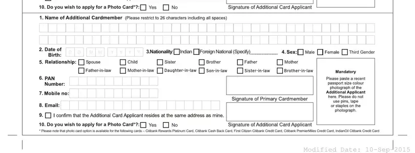 step 3 to finishing citibank add on card form 4 8