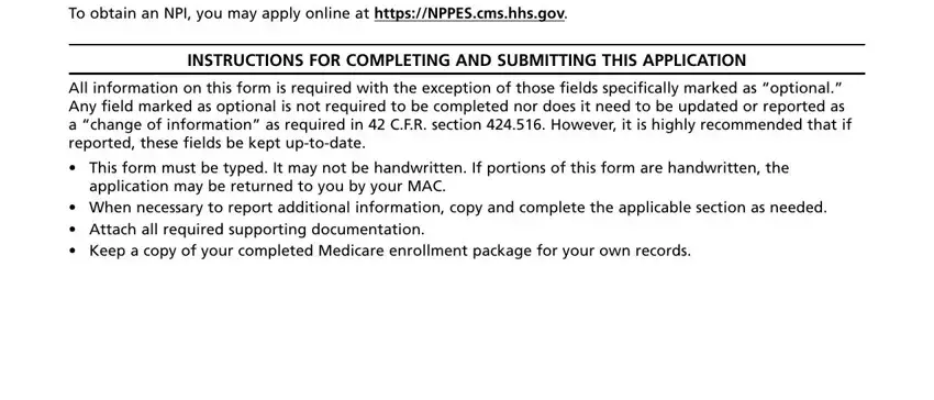 CMS 855B Form – Medicare Enrollment Application