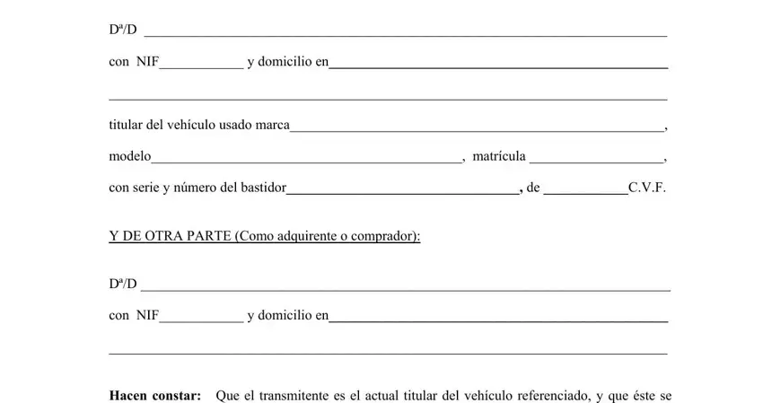 stage 1 to completing contrato compraventa vehiculus online