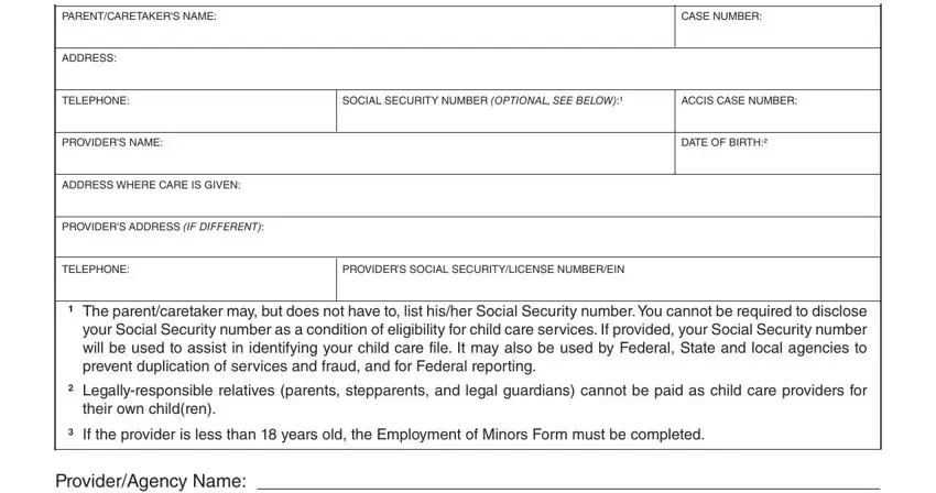 cs 274w form provider rates and age group section