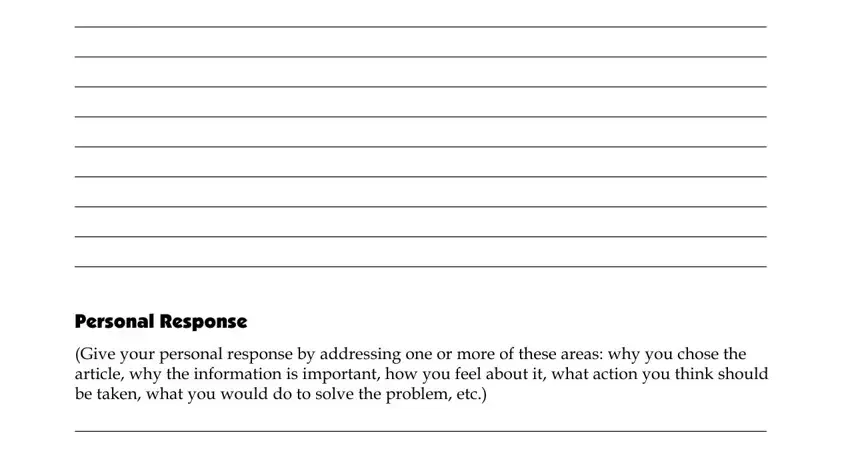 Finishing how to do a current event report step 2