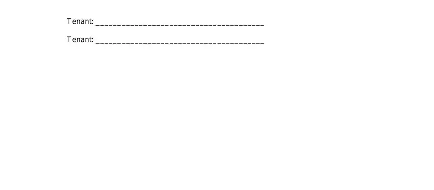 step 2 to filling out landlord security deposit release form