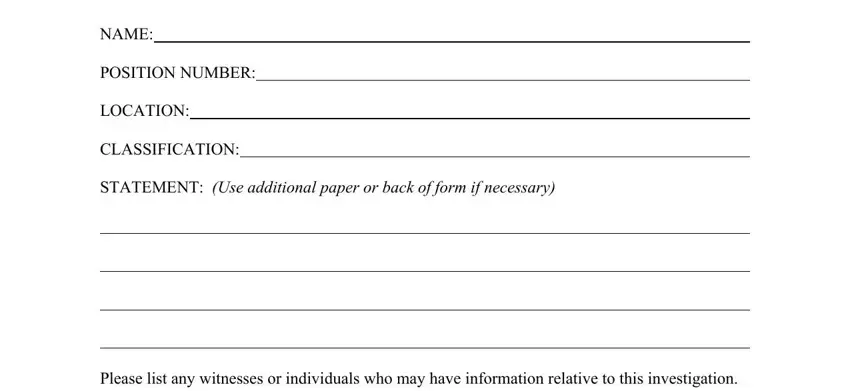 stage 1 to filling out employee statement template word