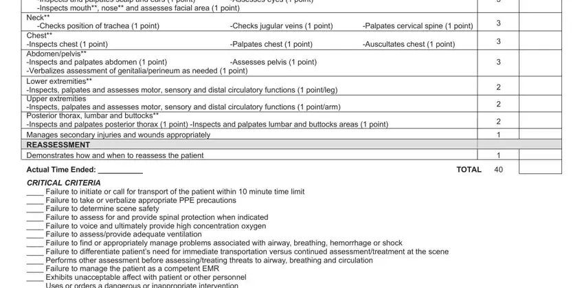 Filling in emt cheat sheet pdf step 2
