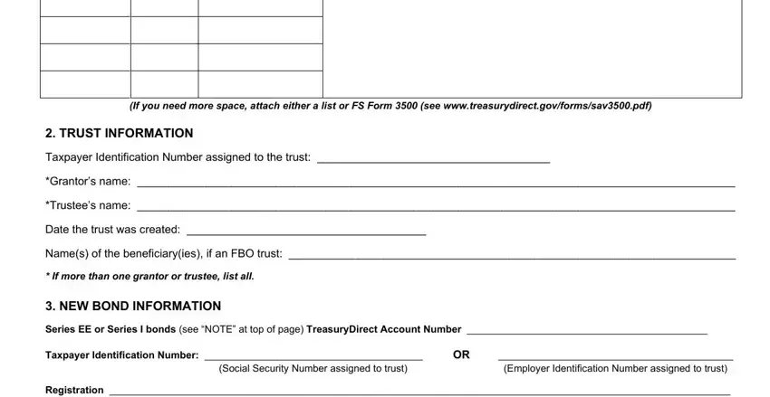 Filling out form 1851 part 2