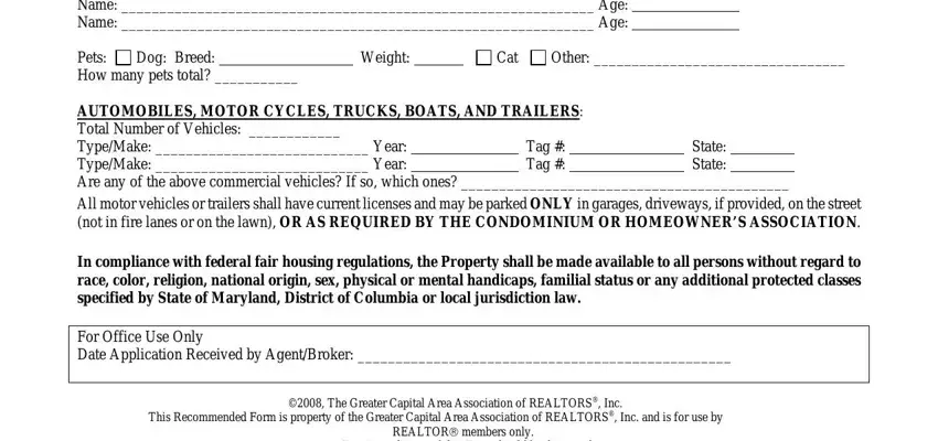 part 2 to filling out form gcaar rental