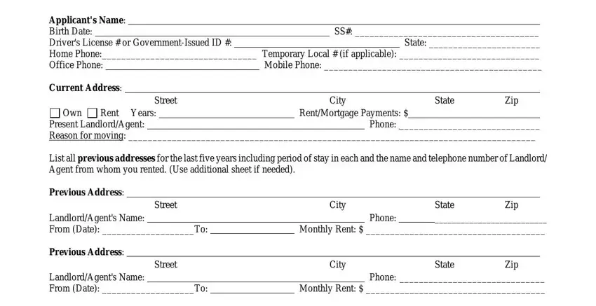 part 3 to completing form gcaar rental