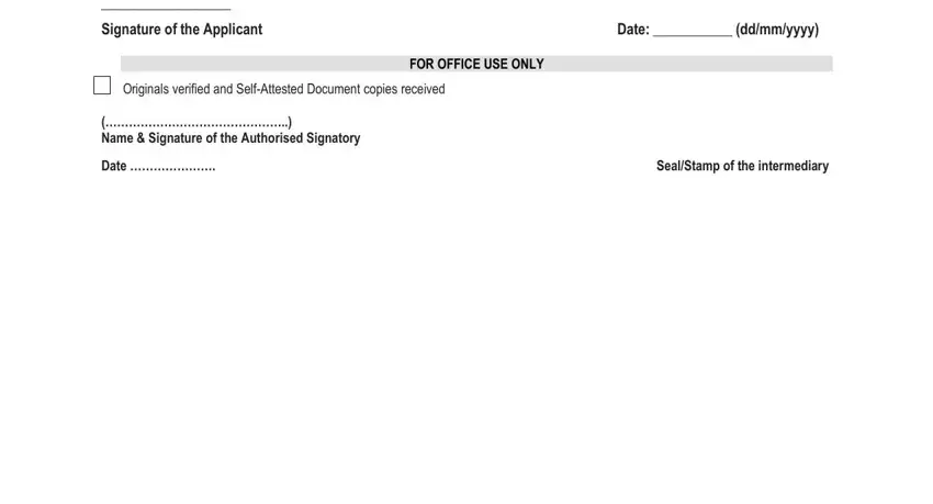 stage 2 to entering details in sbi kyc form