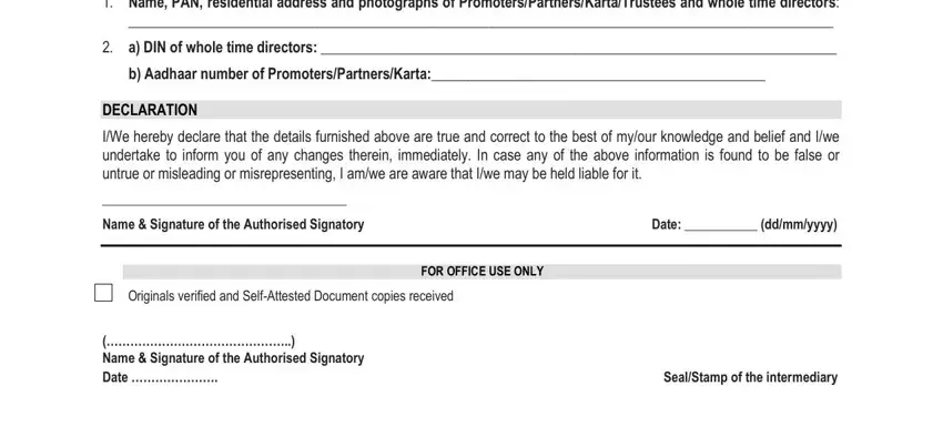 Filling in sbi kyc form part 4