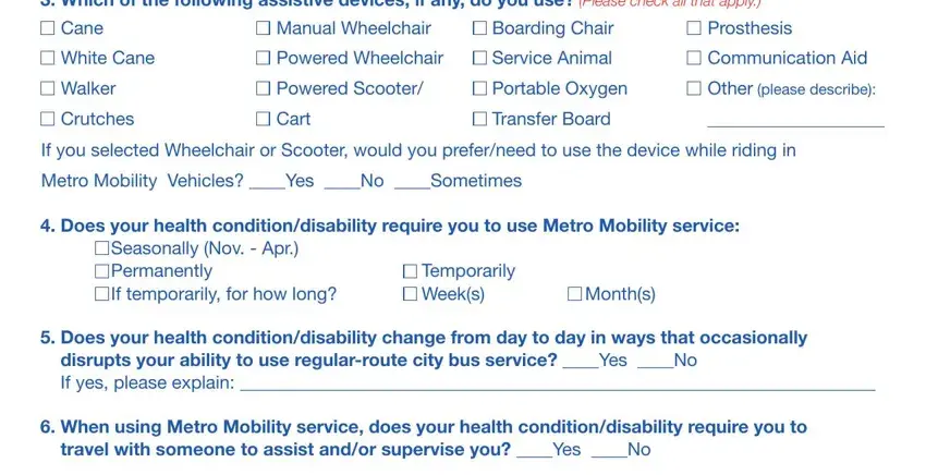 Metro Mobility Application ≡ Fill Out Printable PDF Forms