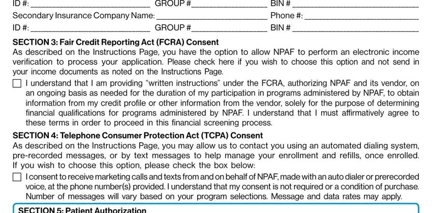 Entering details in novartis patient assistance application form part 2