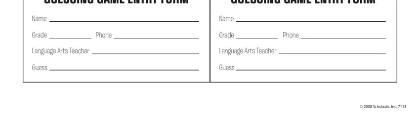 Entering details in alternate entry form step 3