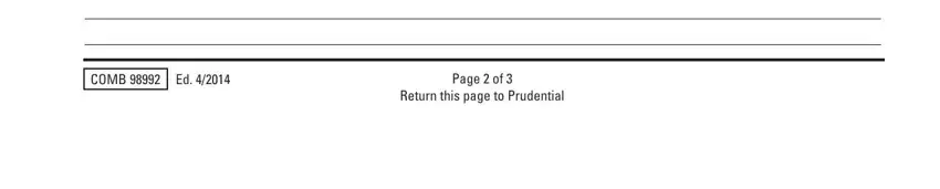 stage 5 to entering details in prudential request beneficiary life