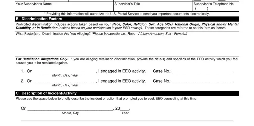 part 2 to filling out ps 2564 form