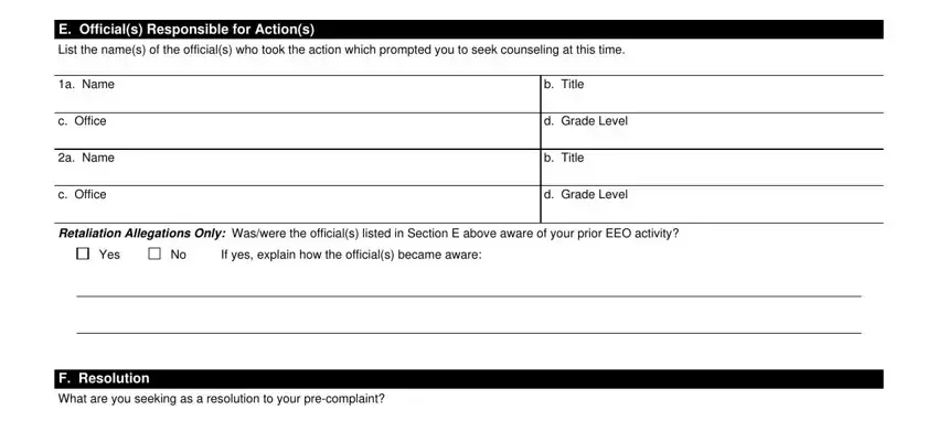 Entering details in ps 2564 form part 5
