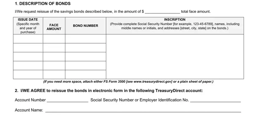 Reissue Savings Bonds ≡ Fill Out Printable PDF Forms
