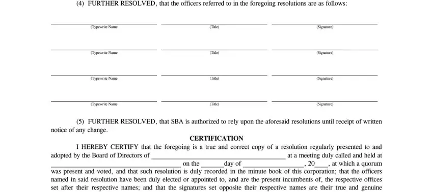 Completing board resolution for sba eidl loan part 2