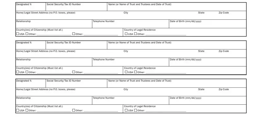 Filling in schwab change beneficiary stage 3