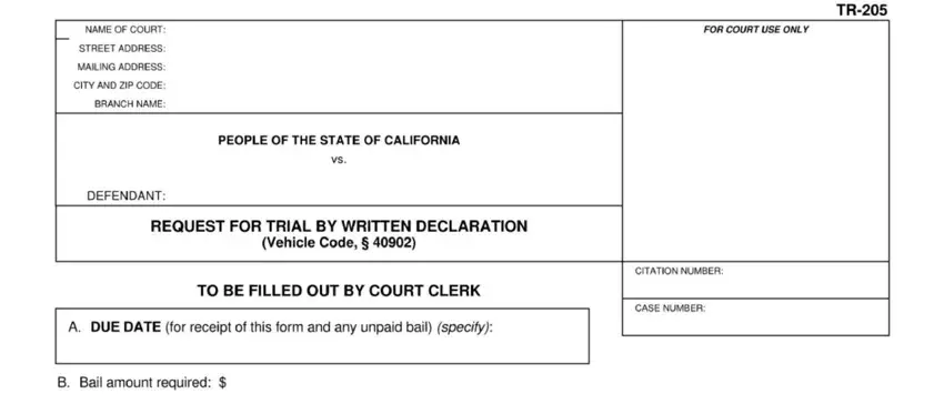 step 1 to writing written declaration form
