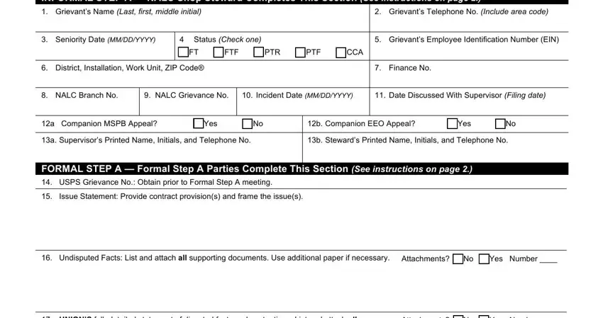 stage 1 to writing Va Form 10 0137