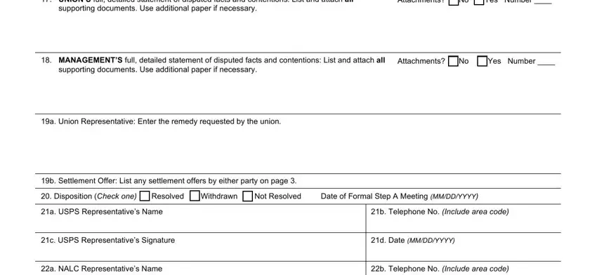 Filling out Va Form 10 0137 step 2
