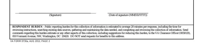 Entering details in va dbq pdf part 5