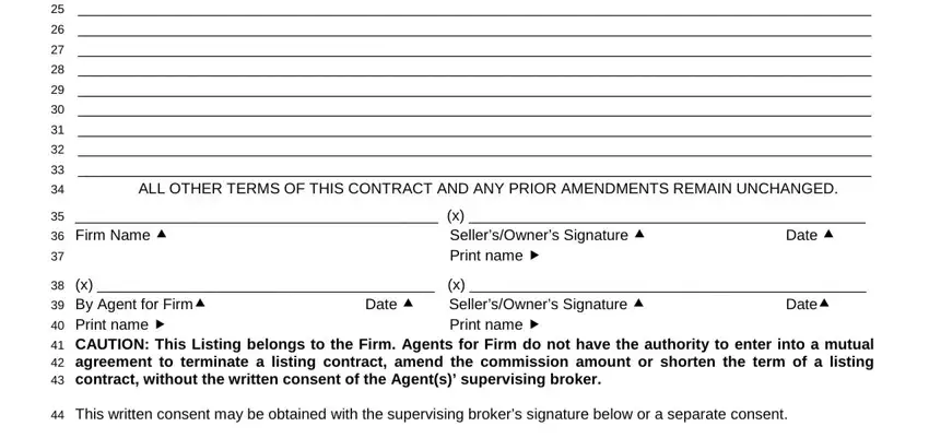 Filling in wi amendment contract stage 2