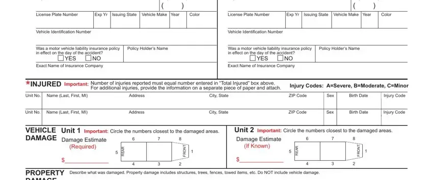 Filling in wi dot accident report step 3