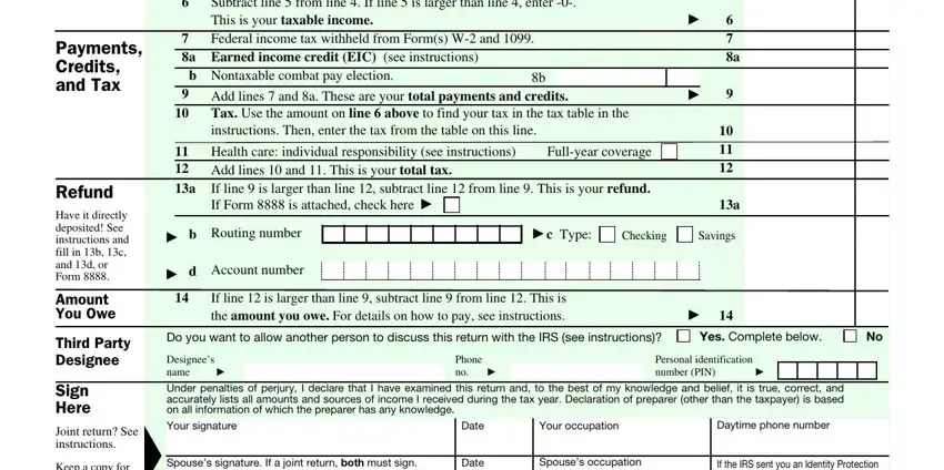 Sign Here,   a, and Refund of 1040ez