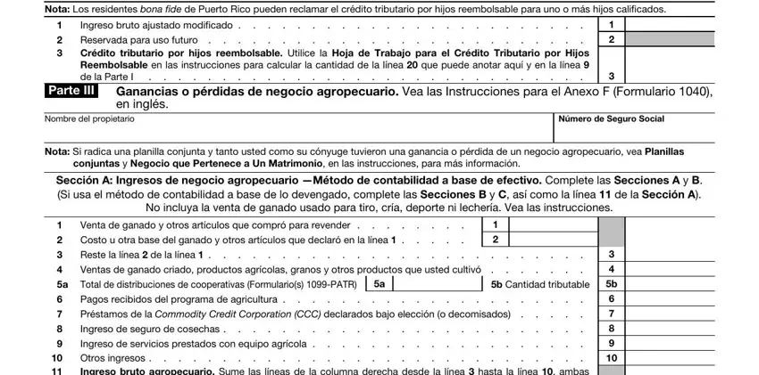 Writing section 4 in 1040 pr ss 2016