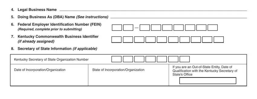 Stage no. 2 of filling in 10a100 form