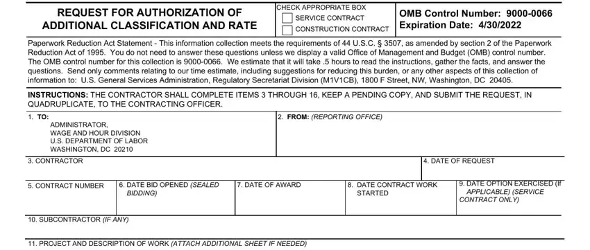 1444 form SF-1444 completion Section 1