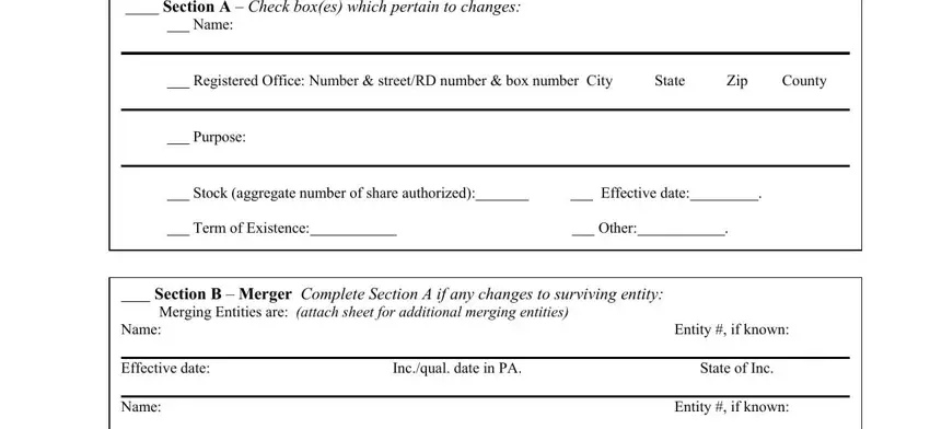 Completing segment 2 in 134 b form list