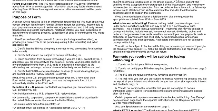 2017 W9 Form ≡ Fill Out Printable PDF Forms Online