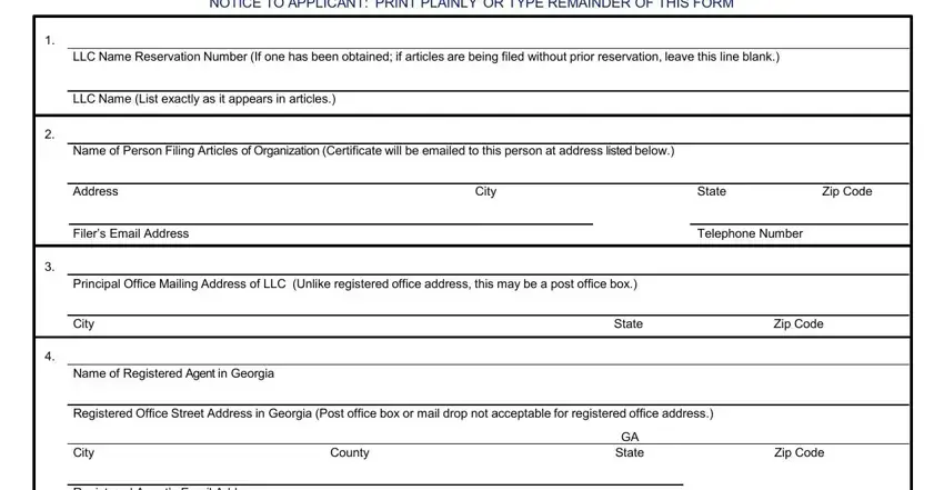 How to complete Georgia Form 231 transmittal step 1