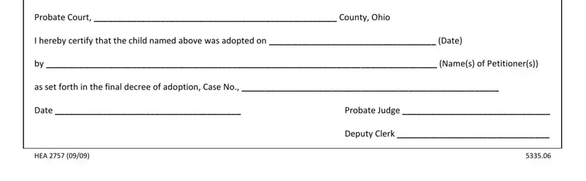 Step no. 3 for filling out hea 2757 form